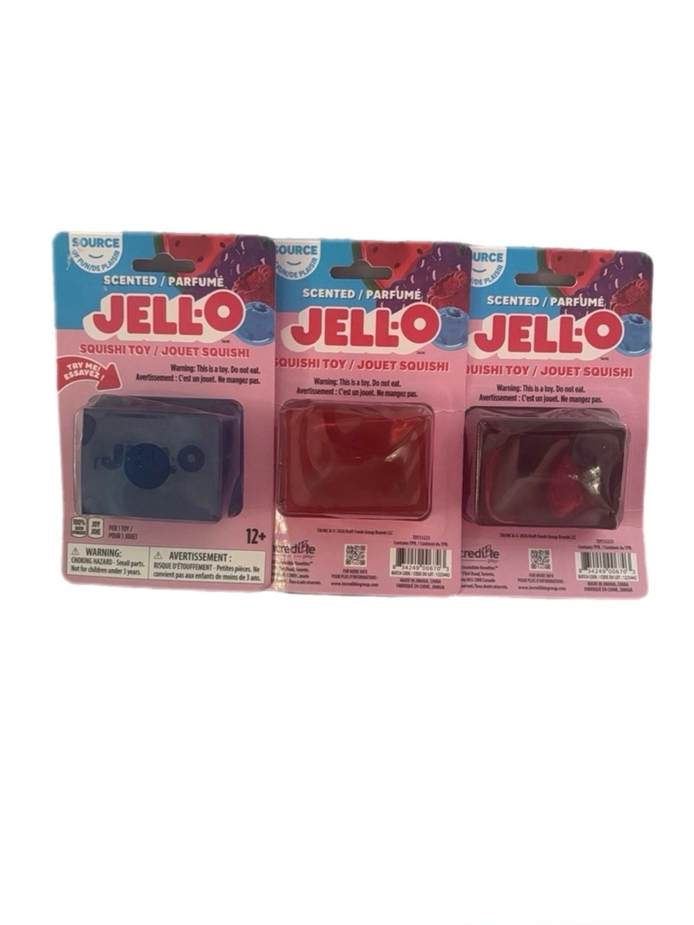 Viral JELL-O Scented Squishy Toy- 3 pack